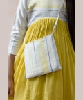Sunburst Dupion Silk Frock With Gathered Waist