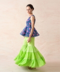 Elephant Motifs Peplum Kurti & Gharara Set