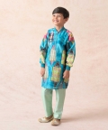 Pure Silk Chanderi Front Zipper Bomber Style Kurta
