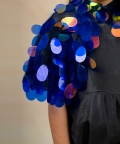 Embellished Cape With Jumpsuit
