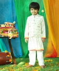 Colorful Embroidered Bandi Set For Boys