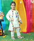 Colorful Embroidered Kurta And Jacket Set