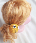 Handmade Crochet Emoji Ponytail Holders 