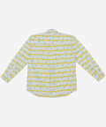 Classique Shirt Blue Dots And Yellow Stripes