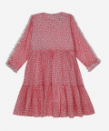Countryside Charm Dress Peach And Tiny Hearts