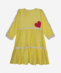 Countryside Charm Dress Yellow And Tiny Clouds