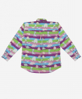 Classique Shirt Purple Dinosaurs