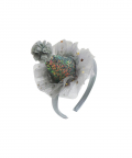 Glitter Birthday Hat With Tulle Pom Pom Alice Band