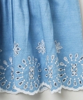Denim Skirt With An Elasticated Waistband