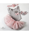 Crowned Jewelled Baby Girl Set