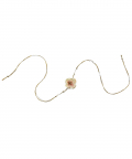 This And That By Vedika Hand Crocheted Cute Flower Rakhi For Kids And Adults-Cream