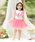 Fly Like Bird Girl And Doll Matching Skirt & Top Set