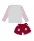 Dora Printed Full Sleeve T-shirt & Short Set