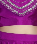 Stone Hand Work Silk Lehenga