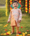 Printed Asymetrical Kurta Set