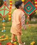 Printed Asymetrical Kurta Set