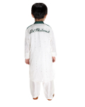 Embroidered Eid Mubarak Kurta with Pathani Salwar