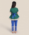 Elsa Panelled Bow Top & Pants Set
