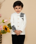 Embroidered Bandhgala Set Teamed With Pants