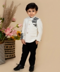 Embroidered Bandhgala Set Teamed With Pants