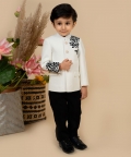 Embroidered Bandhgala Set Teamed With Pants