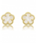 Mother Of Pearl Flower Earring