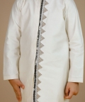 Offwhite Chevron Bandhgala