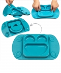 Minimat Teal Silicone Suction Plate