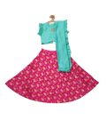 Perched Owl Lehnga Set