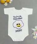 Fathers Day Special Unisex EGGcellent Daddy Romper
