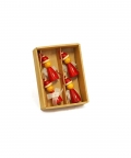 Handcrafted Wooden Christmas Decor Fairy - Set Of 4
