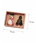 Handmade Snowman And Xmas Tree Fridge Magnet
