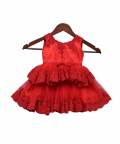 Red Embroidered Frock