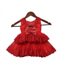 Red Embroidered Frock