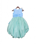 Pastel Blue And Sea Green Gown