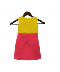 Yellow And Pink Lycra Dress