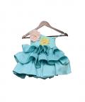 Sea Green Tafetta Frock