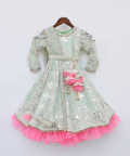 Pista Green Gota Embroidery Anarkali
