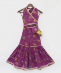 Purple Print Top And Sharara