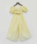 Yellow Embroidery Top And Sharara