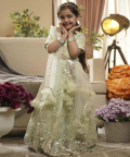 Green Sequins Embroidery Lehenga Choli And Dupatta