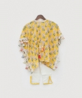 Yellow Printed Kaftan