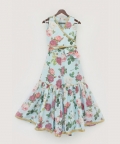 Blue Floral Printed Top And Sharara