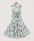 Blue Floral Printed Top And Sharara