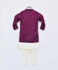 Silk Kurta Pyjama Jacket Set 