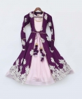 Pink One Piece with Wine Jacket