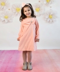 Baby Pink Velvet Dress