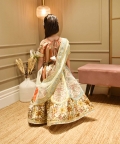 Multi Colour Choli with Printed Lehenga