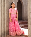 Pink Bandhaj Jumpsuit