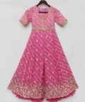 Pink Bandhaj Jumpsuit